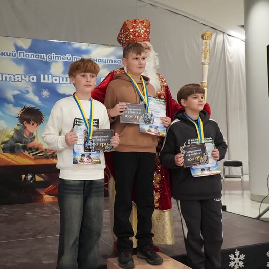 Дитяча шашкова ліга. 2025 рік. Четвертий етап. Призери. Категорія B13