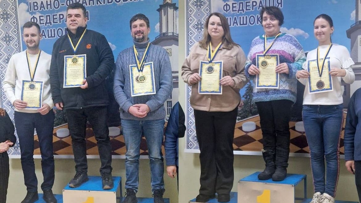 Юрій Бобков та Ольга Балтажи стали чемпіонами України – 2025 з шашок-100 у блискавичній грі